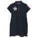  Pearly Gates короткий рукав Polo One-piece темный темно-синий × лиловый 30 годовщина женский 2(L) Golf одежда PEARLY GATES