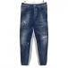 pi- M ti-es необычность материалы брюки оттенок голубого × серый повреждение обработка Denim тренировочный мужской 30 Golf одежда PMDS