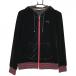 [ прекрасный товар ] Puma Zip Parker чёрный × розовый велюр style ребра окантовка женский M Golf одежда PUMA