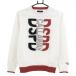  Callaway свитер белый × красный передний Logo вязаный шерсть . женский M Golf одежда Callaway
