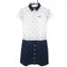  Callaway короткий рукав Polo One-piece белый × темно-синий общий рисунок юбка часть животное земля узор женский M Golf одежда Callaway