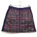 [ прекрасный товар ]tigola с хлопком двусторонний юбка лиловый × розовый проверка Logo белый обратная сторона лиловый женский L Golf одежда TIGORA