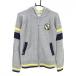  filler Golf вязаный Zip Parker серый × темно-синий нашивка шерсть . подкладка есть женский L Golf одежда FILA GOLF