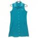  Calvin Klein Golf безрукавка Polo One-piece голубой оттенок зеленого . Logo женский L Golf одежда Calvin Klein golf