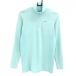 [ прекрасный товар ] Nike Golf длинный рукав с высоким воротником рубашка . голубой половина Zip Logo принт женский L Golf одежда NIKE