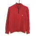 [ прекрасный товар ] тормозные колодки z с высоким воротником свитер красный половина Zip подкладка снят возможно . значок имеется женский L Golf одежда Masters