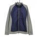 [ прекрасный товар ] Puma переключатель с хлопком жакет темно-синий × серый передний . примерно с хлопком тысяч птица рисунок . изначальный Logo вязаный мужской XXL Golf одежда большой размер PUMA