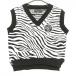 [ новый товар ] Cecil McBee зеленый вязаный лучший чёрный × белый Zebra рисунок женский F Golf одежда CECIL McBEE