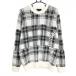 [ новый товар ] Callaway свитер белый × чёрный проверка шерсть . вязаный мужской 3L Golf одежда большой размер Callaway