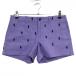  Ralph Lauren спорт шорты лиловый × чёрный po колено общий рисунок .... бумага с биркой женский 6 Golf одежда Ralph Lauren