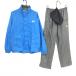  Kasco непромокаемая одежда (2WAY жакет × брюки ) голубой × серый рукав съемный упаковочный пакет мужской L Golf одежда Kasco