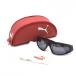  Puma спортивные солнцезащитные очки чёрный × красный PU15021 BK65*16-125mm кейс для хранения Golf PUMA