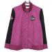  viva Heart жакет блузон лиловый розовый × чёрный рукав Logo .... Heart нашивка женский 42(L) Golf одежда VIVA HEART
