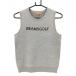 [ очень красивый товар ] Beams Golf вязаный лучший серый × чёрный Logo хлопок . женский M Golf одежда BEAMS GOLF
