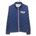  filler Golf жакет темно-синий × голубой наклонный полоса тонкий мужской M Golf одежда FILA GOLF