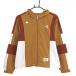[ новый товар ]pi- Dub ryusa-kyulas Zip Parker Brown × белый переключатель подкладка есть блузон женский 1 Golf одежда PW CIRCULUS