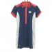 [ прекрасный товар ] viva Heart короткий рукав Polo One-piece темно-синий ×. серый × красный воротник Logo женский 40(M) Golf одежда VIVA HEART