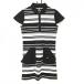 [ очень красивый товар ] planet Golf короткий рукав Polo One-piece чёрный × белый окантовка внутренний брюки есть женский M Golf одежда PLANET GOLF