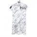 PGG Pearly Gates короткий рукав с высоким воротником One-piece белый × многоцветный общий рисунок половина Zip бумага с биркой женский 1(M) Golf одежда PEARLY GATES