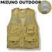  Mizuno уличный MIZUNO OUTDOOR задний me suffire do рыболовный жилет мульти- карман L хаки earth ka ramen z