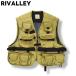  Rivalley RIVALLEY рыболовный жилет мульти- карман Zip выше подкладка сетка L свет хаки a- скалярный уличный рыбалка мужской 