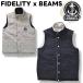 fitelitiFIDELITY x Beams BEAMS двусторонний стеганое полотно лучший с хлопком M серый x темно-синий select casual одежда мужской 