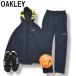  Oacley OAKLEYto Lux -tsu джерси выставить верх и низ Zip Parker x брюки Logo принт S темно-синий x желтый спорт одежда мужской 