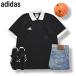 00s Vintage сделано в Японии Adidas adidas короткий рукав для судьи рефери рубашка O черный футбол футбол спорт одежда состязание соревнование тренировка мужской 