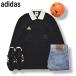 00s Vintage сделано в Японии Adidas adidas длинный рукав для судьи рефери рубашка O черный футбол футбол спорт одежда состязание соревнование тренировка мужской 