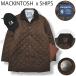  Британия производства Macintosh MACKINTOSH Ships SHIPS специальный заказ стеганная куртка боковой Benz вельвет маленький . переключатель с хлопком WEEKENDER L Brown мужской 