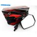 Mirror HONDA GLX1500 Valkyrie 97-00 Black Red Hex Soko Mirrors. HONDA GLX1500 VALKYRIE 97-00 BLACK RED HEX SOKO MIRRORS