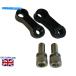 Mirror �����ȥХ��ߥ顼�Υ������ƥ��¦���̿�6cm�ξ徺��λ� Motorbike Mirror Extenders Side Rear View Clockwise Thread with 6cm Raise PAIR