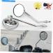 Mirror ڿԥ른800 VL1500 VS700 VS750Υ饦ɥХåߥ顼 Chrome Round Rearview Mirrors For Suzuki Intruder Volusia 800