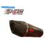 ������󥵡� ����GSX-F 750 1998-2004�Τ���Υޥ�����ӵ�������󥵡������Х�ե륫���ܥ� MassMoto Exhaust Silencer Oval Full Carbon For Suzu