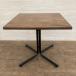  used higashi . corporation angle table END-223T Brown square angle square table angle table eat and drink shop coffee table square four angle ...