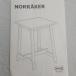  Ikea IKEA 2 человек для обеденный стол NORRAKER бежевый модный стол обеденный стол стол living стол обеденный стол 
