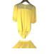 WORLD world lady's made in Japan dance costume set M yellow beautiful goods 