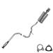 resonator pipe muffler exhaust system kit fits: 2004-2005 Chevy Cavalier 2.2L