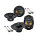 Kicker Bundle Compatible with 1997-2001 Honda Prelude HA-R65 HA-R69 New Factory Speaker Replacement Upgrade Package with HA-727800 Speaker Replacement