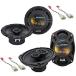 Harmony Audio Bundle Compatible with 2004-2013 Mitsubishi Galant HA-R65 HA-R69 New Factory Speaker Replacement Upgrade Package with HA-728104 Factory