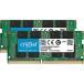 Crucial 16GB å (8GBx2) DDR4 2400 MT/s (PC4-19200) DR x8 SODIMM 260ԥ - CT2K8G4SFD824A