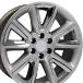 OE Wheels LLC CV73-20085-6550-24HB-ic Hyper Black Wheel with Chrome Insert Painted (20 x 8.5 inches /6 x 139 mm, 24 mm Offset)