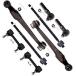 SCITOO 8pcs Suspension Kit 2 Front Lower Control Arm And Ball Joint 4 Front Inner Outer Tie Rod End 2 Rear Sway Bar Link Fit 1991-2002 For Saturn SC S