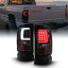 ACANII - For Black 1994-2001 Dodge Ram 1500 2500 3500 LED Tube Tail Lights Lamps Left+Right