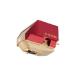 Audio Technica AT-OC9XML Dual Moving Coil Cartridge with Nude Microlinear Stylus 1/2" Mount includes Mounting Harware and brush (Red/Gold)