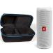 JBL Flip 5 Waterproof Portable Wireless Bluetooth Speaker Bundle with divvi! Protective Hardshell Case - White