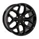 OE Wheels LLC CV98-22090-6550-24B Black Wheel Painted (22 x 9. inches /6 x 139 mm, 24 mm Offset)
