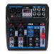 Professional Wireless DJ Audio Mixer - 6-Channel Bluetooth Compatible DJ Controller Sound Mixer w/ DSP Effects, USB Audio Interface, Dual RCA In, XLR/
