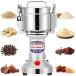 Moongiantgo Grain Mill Grinder Electric 700g Commercial Spice Grinder 2500W Stainless Steel Pulverizer Dry Grinder Grinding Machine (700g Upright, 110