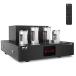 Bluetooth Tube Amplifier Stereo Receiver - 500W Home Theater Audio Desktop Stereo Vacuum Tube Hi-Fi Power Amplifier Receiver w/ 4 Vacuum Tubes, USB Re